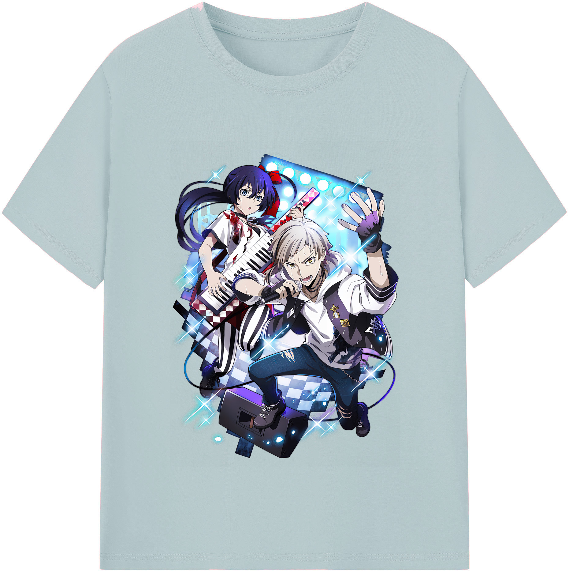 （画像用） 文豪ストレイドッグス Bungo Stray Dogs 綿100％半袖Tシャツ（フロントプリント）